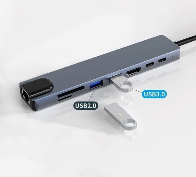 Alt view image 5 of 5 - Type-c Docking Station 3.0USB Splitter hub (Size : Grey4)