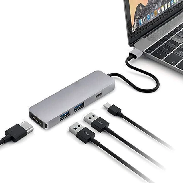 Alt view image 3 of 5 - 2 x Type-C 4-in-1 Docking Station hub