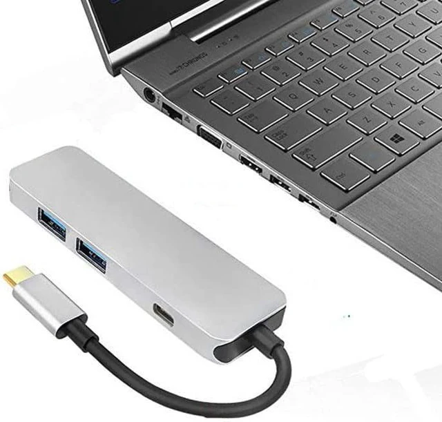 Alt view image 4 of 5 - 2 x Type-C 4-in-1 Docking Station hub