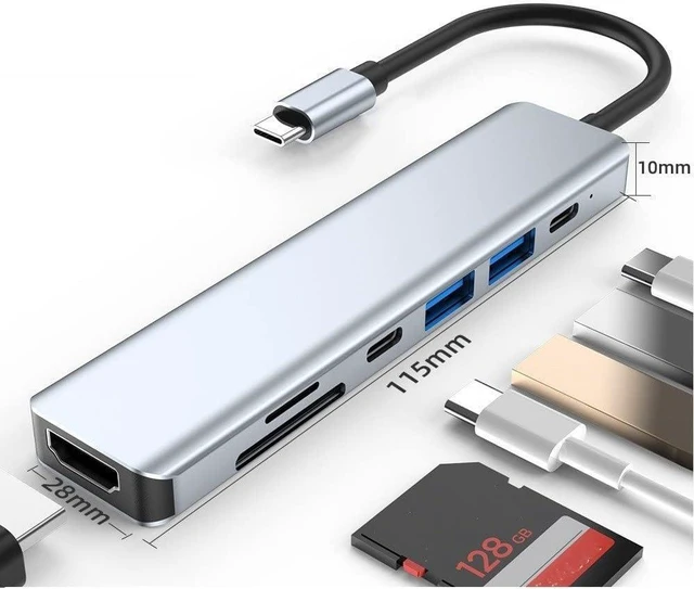 Alt view image 2 of 5 - Seven-in-one Docking Station typec hub pd Expander