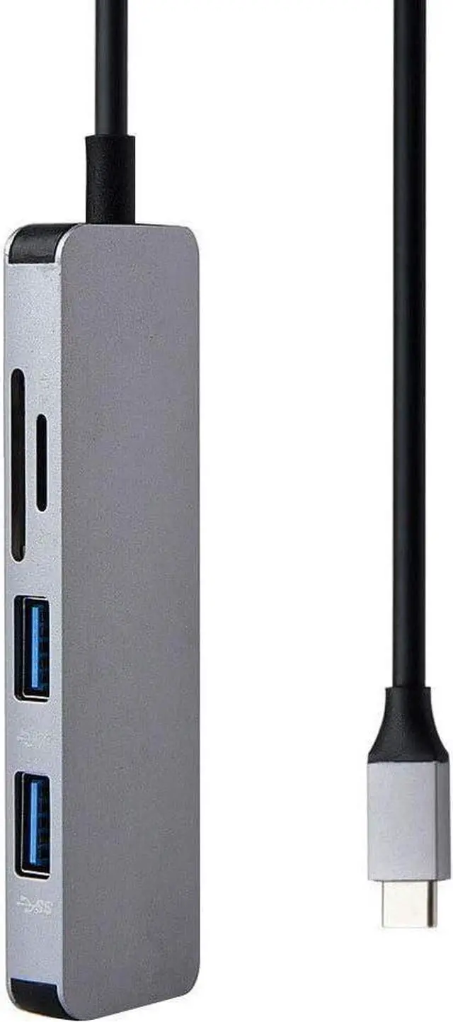 Alt view image 3 of 5 - Type-C Expansion Dock USB-C to HDMI Converter Hub Splitter USB 3.0 Card Reader 5 in 1 UtechSmart Triple Display USB Type C Adapter Docking Station