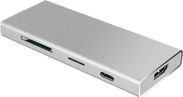 Main image of WYKDL USB C Hub 7 in 1 Multi-Port Type C Hub with 4K HDMI 3 USB 3.0 Ports Support SD TF Card Reader PD Charging Compatible USB-C 4K Triple Display Docking Station with Charging Support