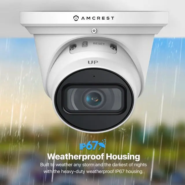 Alt view image 6 of 8 - Amcrest 4K Optical Zoom AI IP PoE Camera, Varifocal Outdoor IP POE Camera Turret, Human & Vehicle Detection, F1.5, 2.7mm~13.5mm Lens, IP67, 5X Optical Zoom (IP8M-VT2679EW-AI)