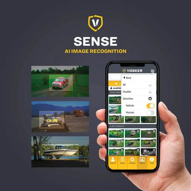 Alt view image 2 of 7 - Vosker V150 Solar-Powered LTE Cellular Home Security Outdoor Camera | Motion Activated Sensor Nightvision Wireless Camera | Receive Photos on Your Mobile App (V150-US-MSD32GB)