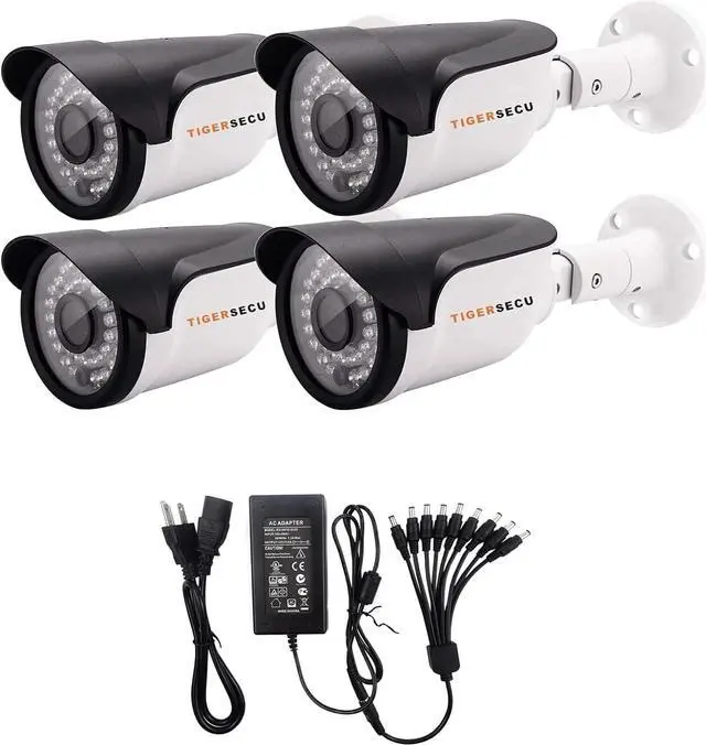 Main image of TIGERSECU Super HD 1080P 4-in-1 Security 4-Camera Bundle