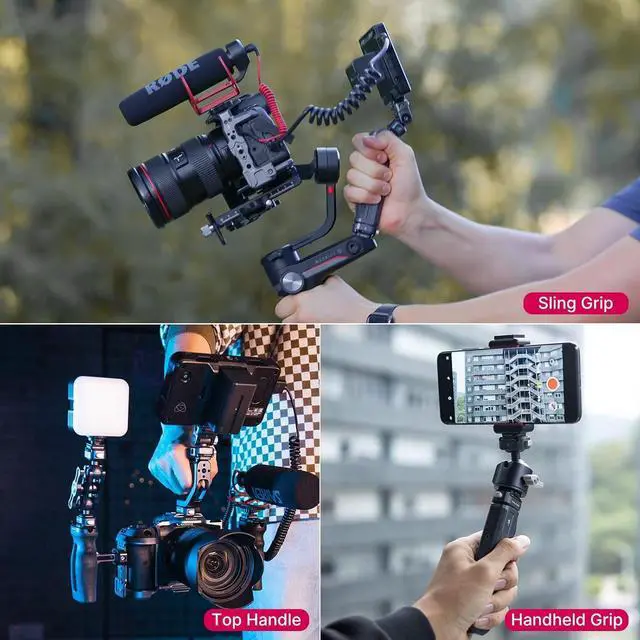 Alt view image 5 of 7 - F22 Camera Top Handle Quick Release Quick Release System Camera Video Shooting Accessories Filming, Detachable Handle Grip Sling Mode Camera Monopod