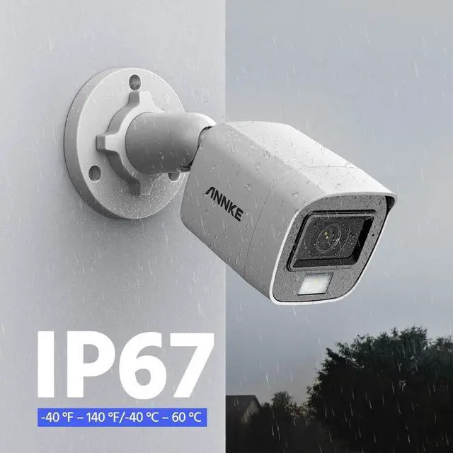 Alt view image 5 of 7 - ANNKE 3K Security Camera for Home & Business Surveillance, Analog Add-on Wired Bullet Cam with 100ft Night Vision, Smart Color Night Vision, IP67, 2.8mm Lens (Comes with NO Power Adapter & BNC Cable)