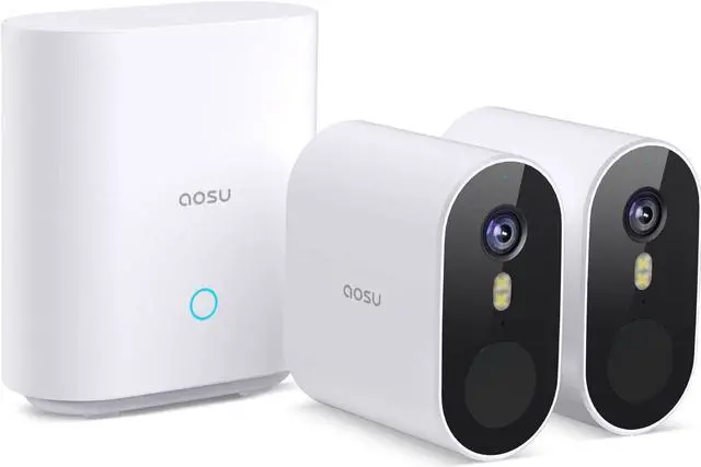 Main image of Security Cameras Wireless Outdoor, 5MP Ultra HD Wireless Security Camera System, 2 camera kit with 166° Wide Angle, 240-Day Battery Life,Spotlight Camera, 32G Local Storage, No Monthly Fee
