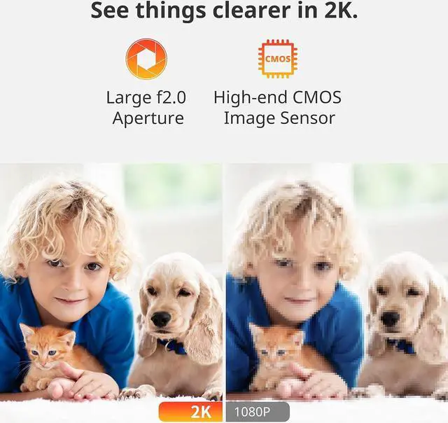 Alt view image 7 of 7 - SwitchBot Baby Monitor with Camera, Audio Two-Way Talk, Pan/Tilt Cam 2K Ultra HD for Home Security, Indoor Camera WiFi 2.4G Works with Alexa & Google Home, Night Vision, Motion Tracking, Privacy Mode