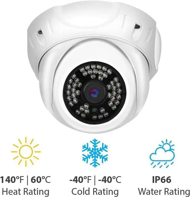 Alt view image 5 of 6 - GW Security 5MP IP PoE Outdoor Indoor Microphone Dome Security Camera (GW5091IP)