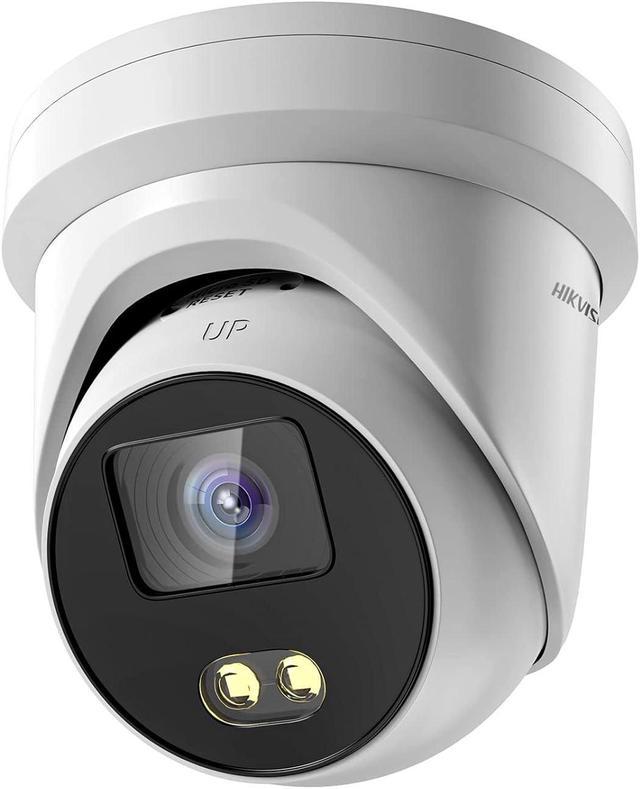 8MP PoE IP Camera Outdoor Compatible with Hikvision, 4K Security Network  Camera with Microphone, 2.8mm Lens, Smart Human and Vehicle Detection, 98ft