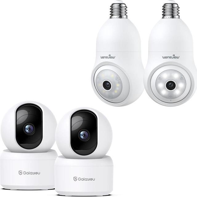 GALAYOU 2K Home Security Cameras, 2.4Ghz WiFi Cameras for Home