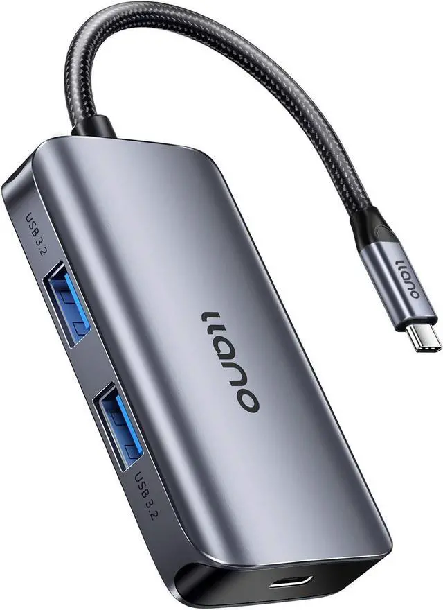 Main image of USB C Hub 3.2 Gen 2, llano 5-in-1 USB Hub Docking Station, 10Gbps 2 USB-C & 2 USB-A Data Ports, 100W PD, for MacBook Pro/Air/Mini, iMac, iPad, iPhone, Laptop, PC, Flash Drive, Mobile HDD, Silver