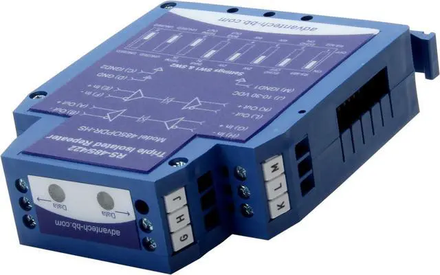 Alt view image 2 of 3 - Advantech BB-485OPDR, RS-422/485 Isolated Extender, DIN Rail