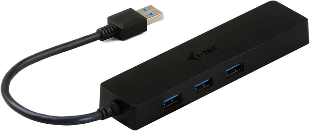 Alt view image 2 of 7 - i-tec USB 3.0 Slim HUB 3 Port + Gigabit Ethernet Adapter