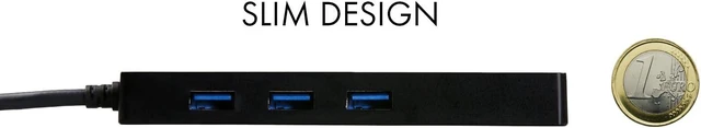 Alt view image 3 of 7 - i-tec USB 3.0 Slim HUB 3 Port + Gigabit Ethernet Adapter
