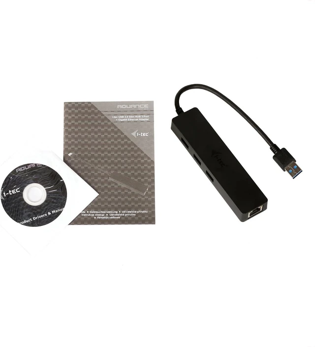 Alt view image 6 of 7 - i-tec USB 3.0 Slim HUB 3 Port + Gigabit Ethernet Adapter