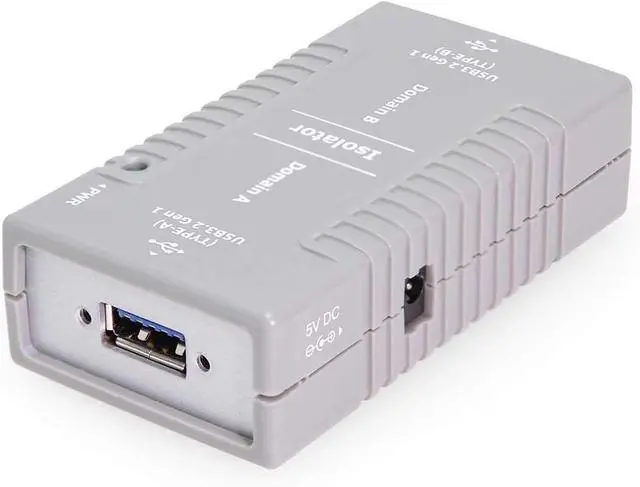 Main image of Coolgear USB Isolation Adapter w/Screw Lock USB-B | 3000Vrms Protection for Labs, Medical Devices & Automation | TAA Compliant