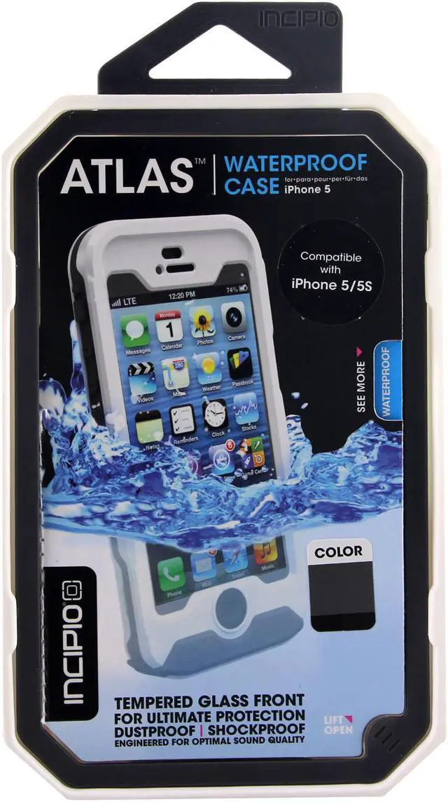 Main image of Incipio Atlas Waterproof Case for iPhone 5 /5S Dark Gray - Black