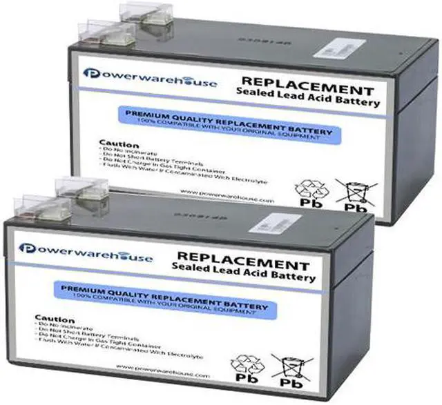 Main image of Powerwarehouse APC BE325-FR UPS Battery - Premium Powerwarehouse 12V Lead Acid Battery Catridge #47 (2 Pack)