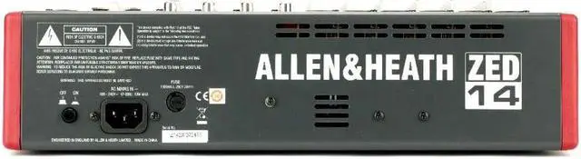 Alt view image 15 of 15 - Allen & Heath ZED14 14 Channel USB Mixer