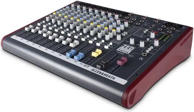 Alt view image 10 of 13 - Allen & Heath ZED60-14FX Multipurpose Mixer with FX and USB I/O Port, 8 Mic/Line/ 2 Stereo Inputs
