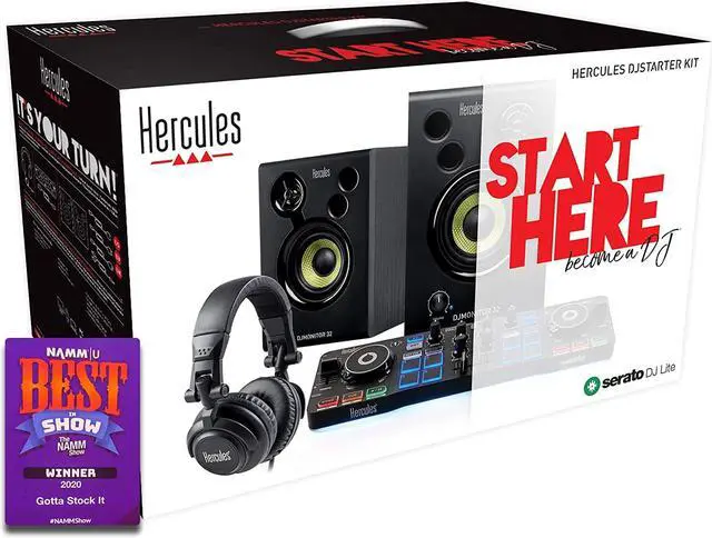 Alt view image 16 of 20 - Hercules DJ Starterkit w/ Starlight DJ Monitor 32 HDP DJ M40.1 & Serato DJ Intro