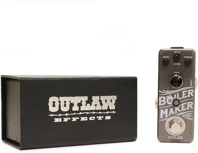 Alt view image 7 of 12 - Outlaw Effects Boilermaker Clean Boost Guitar Effects Pedal