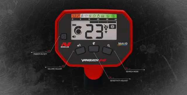Alt view image 9 of 20 - Minelab VANQUISH 340 Metal Detector, 10x7" Double-D Coil, Multi-IQ VLF Frequency