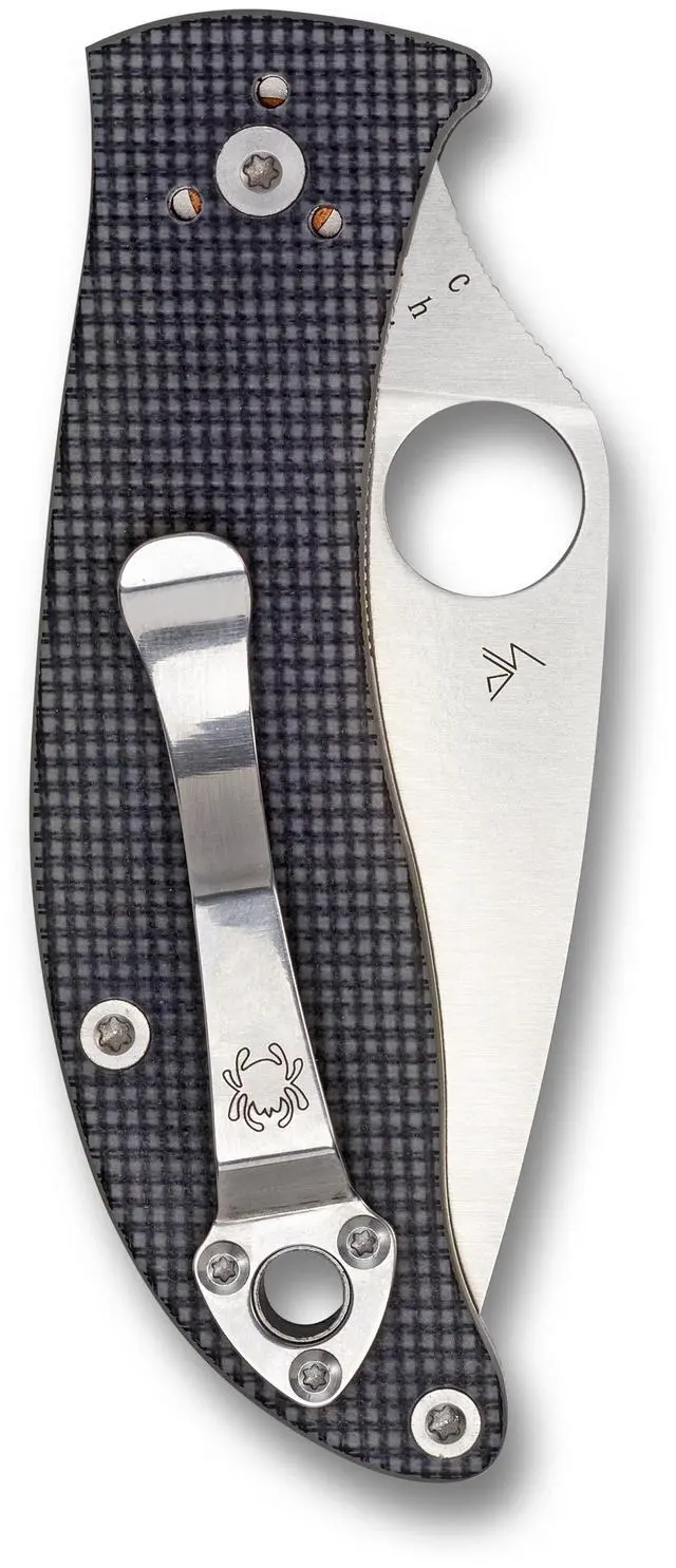 Alt view image 10 of 19 - Spyderco Alcyone Folder 2.91 in Plain Gray G-10 Handle