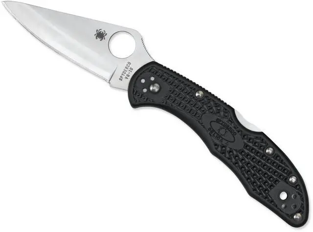 Alt view image 12 of 20 - Spyderco Delica 4 Folder 2.88 in Plain Black FRN Handle