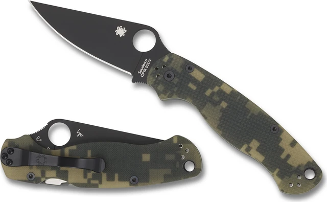 Alt view image 6 of 6 - Spyderco ParaMilitary 2 Digicam Knife C81GPCMOBK2