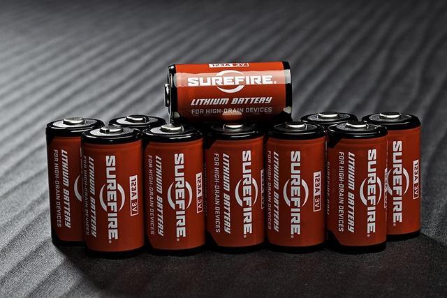 Alt view image 7 of 9 - Surefire (12) 123A Lithium Batteries w/ Reusable Battery Case SF12A-BB-CS