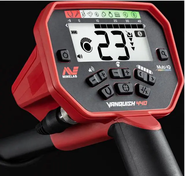 Alt view image 6 of 17 - Minelab VANQUISH 440 Metal Detector, 10x7" Double-D Coil, Multi-IQ Frequency