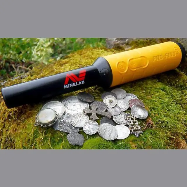 Alt view image 5 of 13 - Minelab Pro Find 35 Waterproof Pinpointer Bundle with Black Lanyard, Yellow
