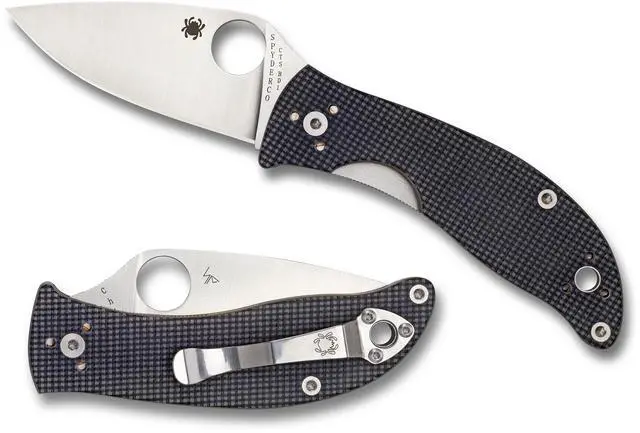 Alt view image 11 of 19 - Spyderco Alcyone Folder 2.91 in Plain Gray G-10 Handle