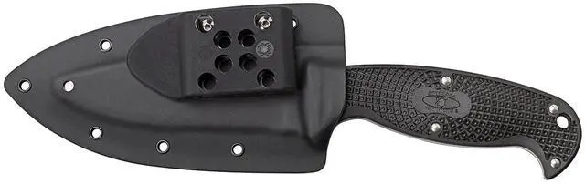 Alt view image 11 of 19 - Spyderco Jumpmaster 2 4.5" Serrated Fixed Blade Knife, Black FB24SBK2