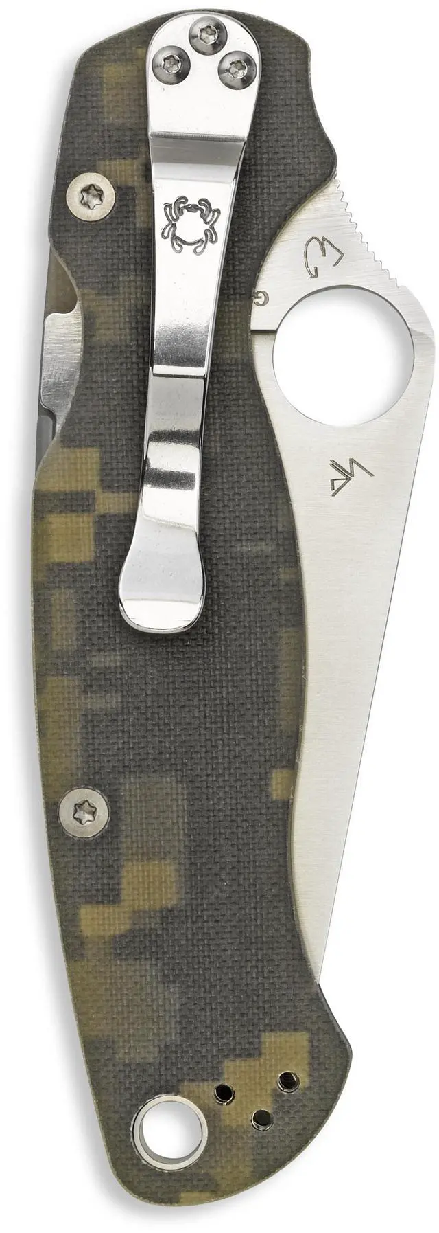 Alt view image 6 of 14 - Spyderco Para 2 Folder 3.44 in Plain Digi Camo G-10 Handle