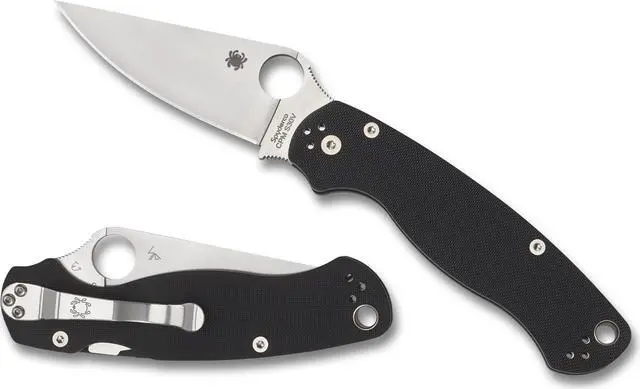 Alt view image 11 of 17 - Spyderco C81GP2 Para-Military 2 Folding Knife 3.5" Blade 8.28" Overall Folder
