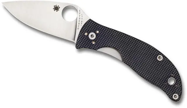Alt view image 9 of 19 - Spyderco Alcyone Folder 2.91 in Plain Gray G-10 Handle