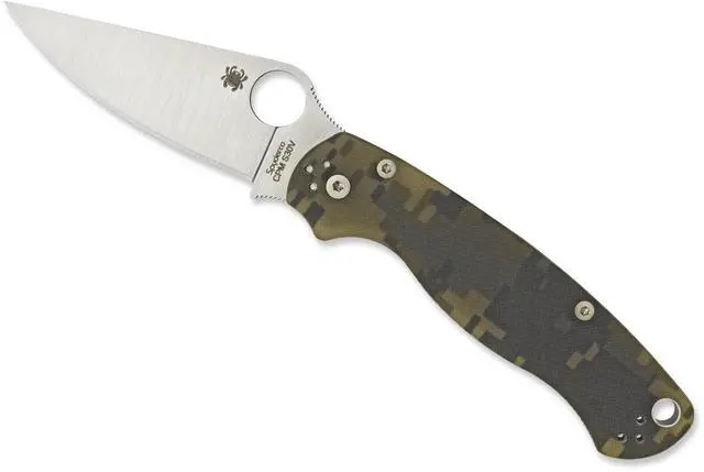 Alt view image 5 of 14 - Spyderco Para 2 Folder 3.44 in Plain Digi Camo G-10 Handle