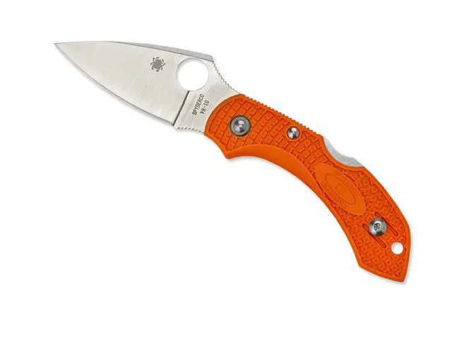 Alt view image 15 of 19 - Spyderco Dragonfly2, Orange Bi-Directional Texture FRN, Plain C28POR2