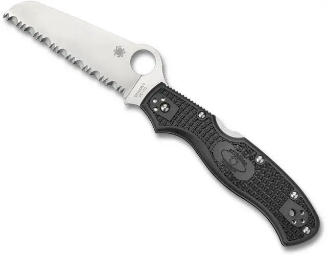 Alt view image 6 of 15 - Spyderco Rescue 3 Lightweight Knife (Black)