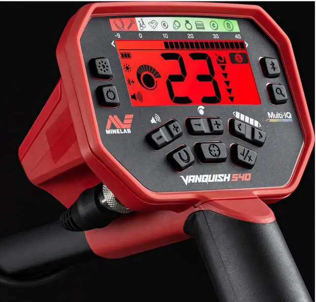 Alt view image 6 of 16 - Minelab VANQUISH 540 Metal Detector, 12x9" Double-D Coil, Multi-IQ Frequency