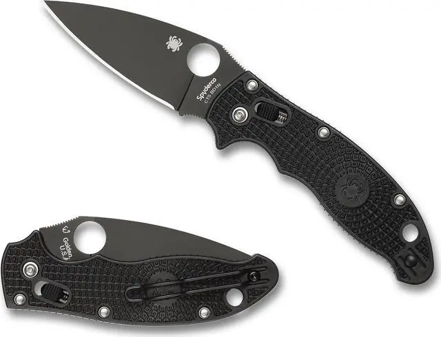 Alt view image 11 of 13 - Spyderco Manix 2 Lightweight Folding Knife w/3.37" Blk Blade
