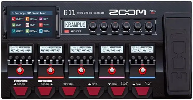 Alt view image 8 of 19 - Zoom G11 Multi-Effects Processor for Electic Guitar