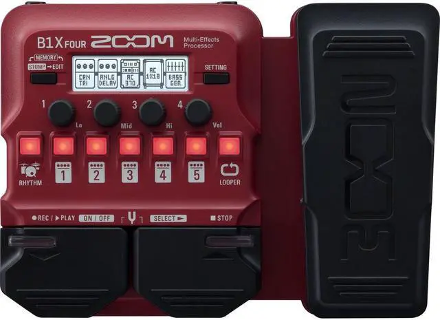 Alt view image 7 of 17 - zoom bass multieffects pedal b1x four