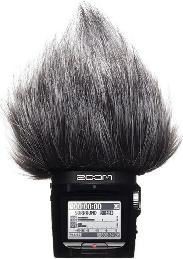 Alt view image 10 of 14 - Zoom Hairy Windscreen for Handy Recorders #ZWSU1