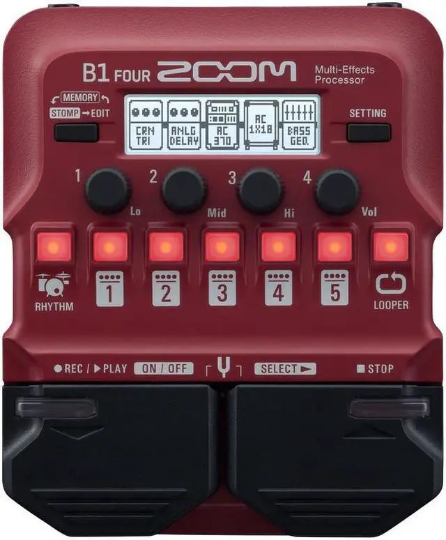 Alt view image 7 of 12 - Zoom B1 FOUR Bass Multi-Effects Processor