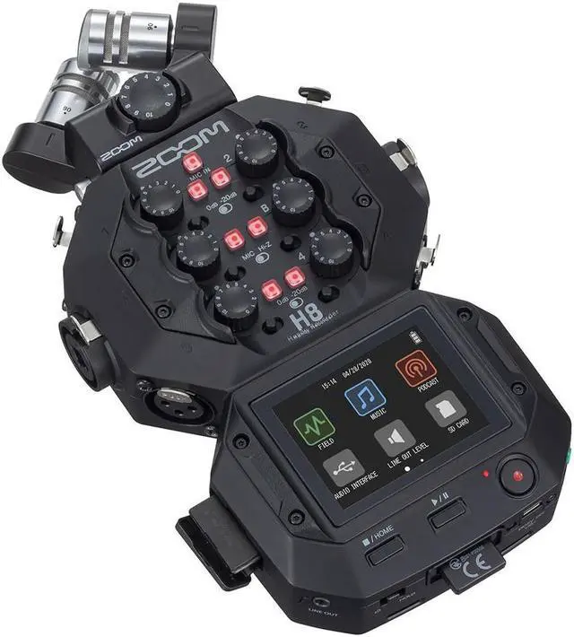 Alt view image 10 of 20 - Zoom H8 8-Input / 12-Track Portable Handy Recorder